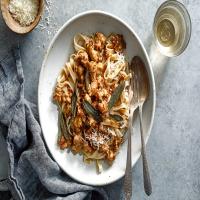Fettuccine With Sausage and Fried Sage image