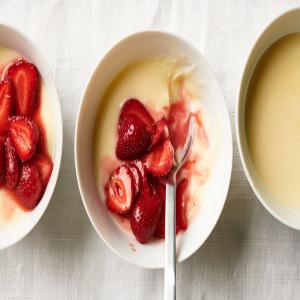 No-Bake Lemon Custards With Strawberries Recipe_image