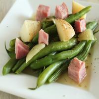 New Potatoes, Green Beans and Ham image