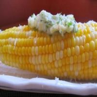 Hot Corn with Chimichurri Butter_image
