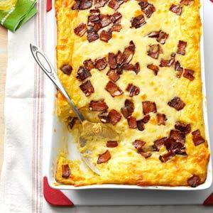 Baked Two-Cheese & Bacon Grits Recipe_image