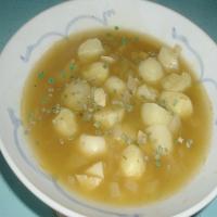 Potato and Garlic Soup With Herbs image