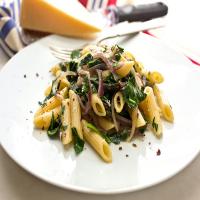 Pasta With Collard Greens and Onions image