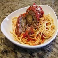 Meatballs Stuffed with Garlic Olives image