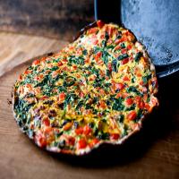 Spinach and Red Pepper Frittata image