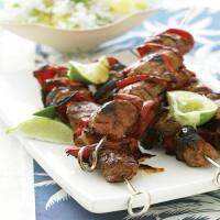 Pacific Pork Kebabs with Pineapple Rice image