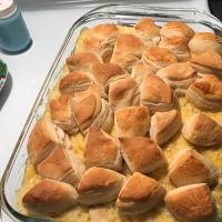 Chicken, Rice, and Biscuit Casserole image