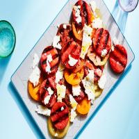 3-Ingredient Grilled Watermelon, Feta, and Tomato Salad image