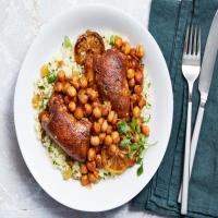 Saucy Moroccan Chicken and Lemon with Date Couscous_image