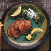 Ginger Beef Tataki with Lemon-Soy Dipping Sauce_image