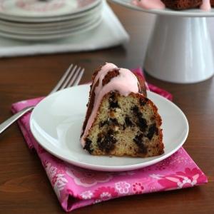 Cherry Dark Chocolate Sour Cream Bundt Cake - Low Carb and Gluten-Free_image