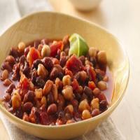 Slow-Cooker Chipotle Four-Bean Chili with Lime_image