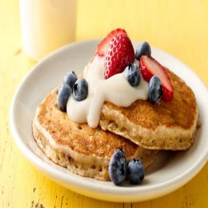 Blueberry Muesli Buttermilk Pancakes_image