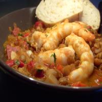 Spanish Prawns With Spicy Lentils_image