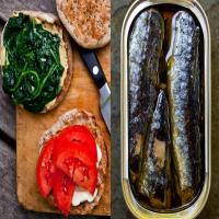 Spinach and Sardine Sandwich image