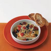 Roasted Feta with Olives and Red Peppers image