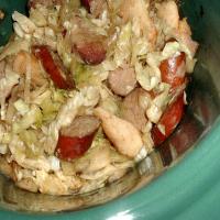 Smoked Sausage with Cabbage and Apples image