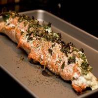 Salmon Stuffed with Goat Cheese image