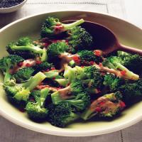 Steamed Broccoli with Miso-Sesame Sauce image