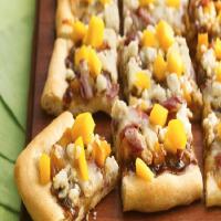 Mango, Prosciutto And Goat Cheese Appetizer Pizza_image