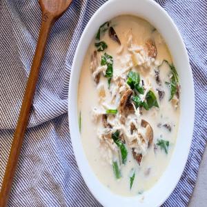 Creamy Chicken Spinach Soup Recipe_image