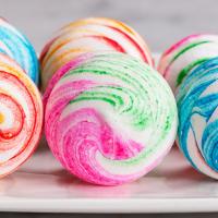 Rainbow Swirl Meringues Recipe by Tasty image