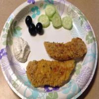 Spicy Baked Chicken Tenders With a Garlic Basil Aioli image