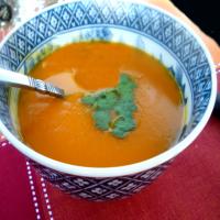 Moroccan Spiced Squash and Carrot Soup image