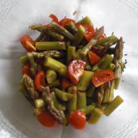 Warm Asparagus Salad with Tomatoes image