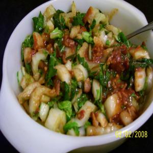 Bok Choy With Hot Bacon Sauce_image