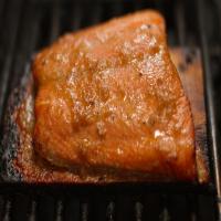 Cedar Plank Salmon With Ginger Sauce_image