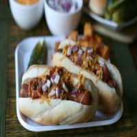 Slow-Cooker Chili Dogs image