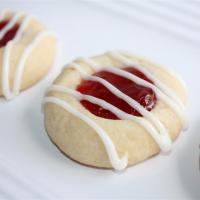 Raspberry and Almond Shortbread Thumbprints image