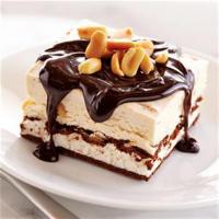 Chocolate Peanut Butter Ice Cream Sandwich Dessert image