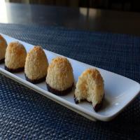 Chocolate-Dipped Coconut Macaroons image