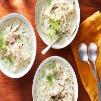 Pressure Cooker Chicken Soup With Lemon and Rice image