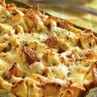 French Onion Beef Bread Pudding Casserole_image