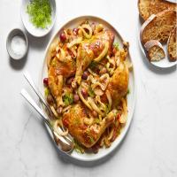 Braised Chicken Legs With Grapes and Fennel image