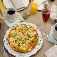Goat Cheese and Red Pepper Frittata image