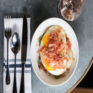 Eggs With Gigante Beans and Harissa image