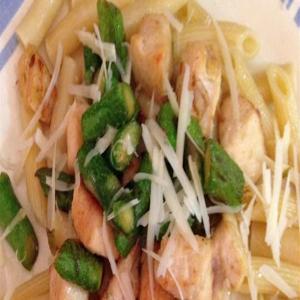 Asparagus, Chicken and Penne Pasta_image