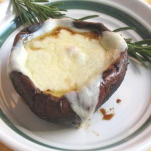 Cheese topped Portabello Mushrooms_image