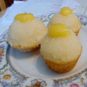 Mini Lemon Donut Muffins With Lemon Curd or Preserves image