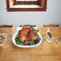Roast Heritage Turkey with Bacon-Herb and Cider Gravy image