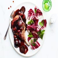 Pork Chops with Fig and Grape Agrodolce image