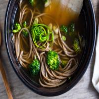 Noodle Bowl With Broccoli and Smoked Trout image