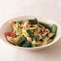 Asian Chicken Salad with Snap Peas and Bok Choy image