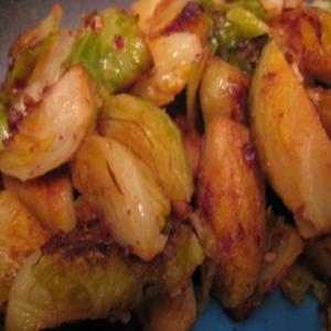 Browned Brussels Sprouts With Hazelnuts & Lemon image