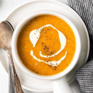Roasted Butternut Squash Soup - Fit Foodie Finds_image