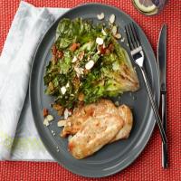 20-Minute Chicken Cutlets with Charred Escarole Salad_image